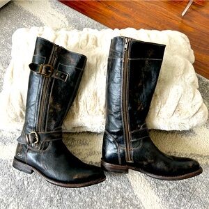 Bed Stu black leather boots